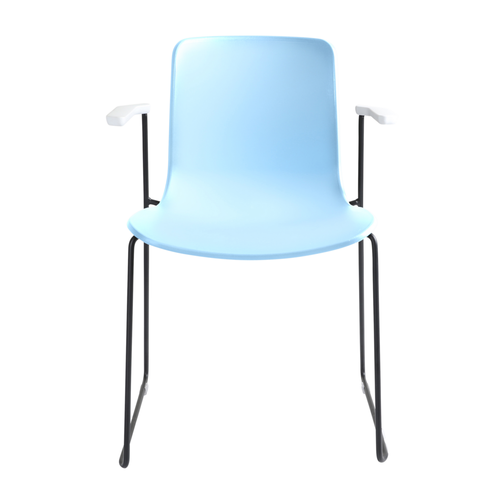 Acti Armchair (Pale Blue / Sled Base Arms) image