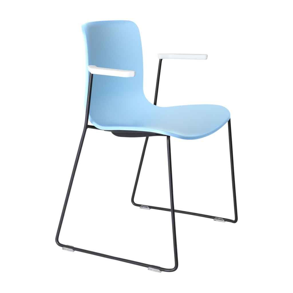 Acti Armchair (Pale Blue / Sled Base Arms) image
