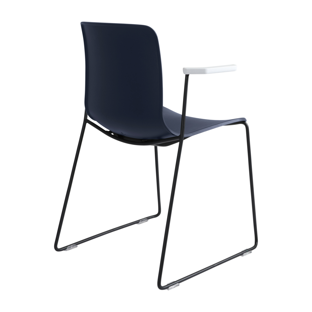 Acti Armchair (Navy Blue / Sled Base Arms) image