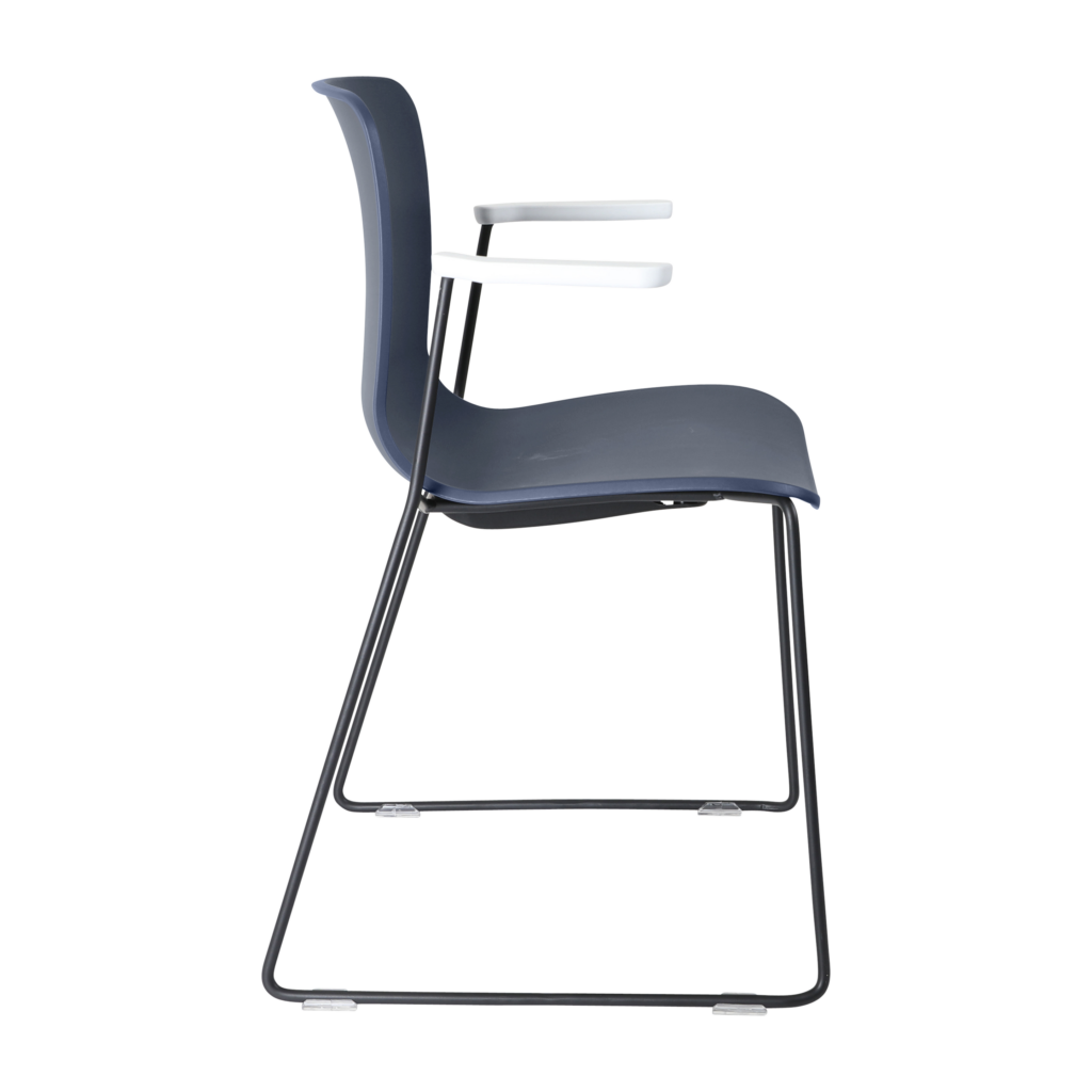Acti Armchair (Navy Blue / Sled Base Arms) image