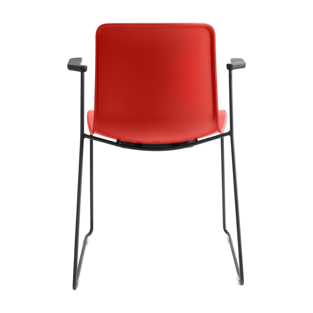 Acti Armchair (Red / Sled Base Arms) image