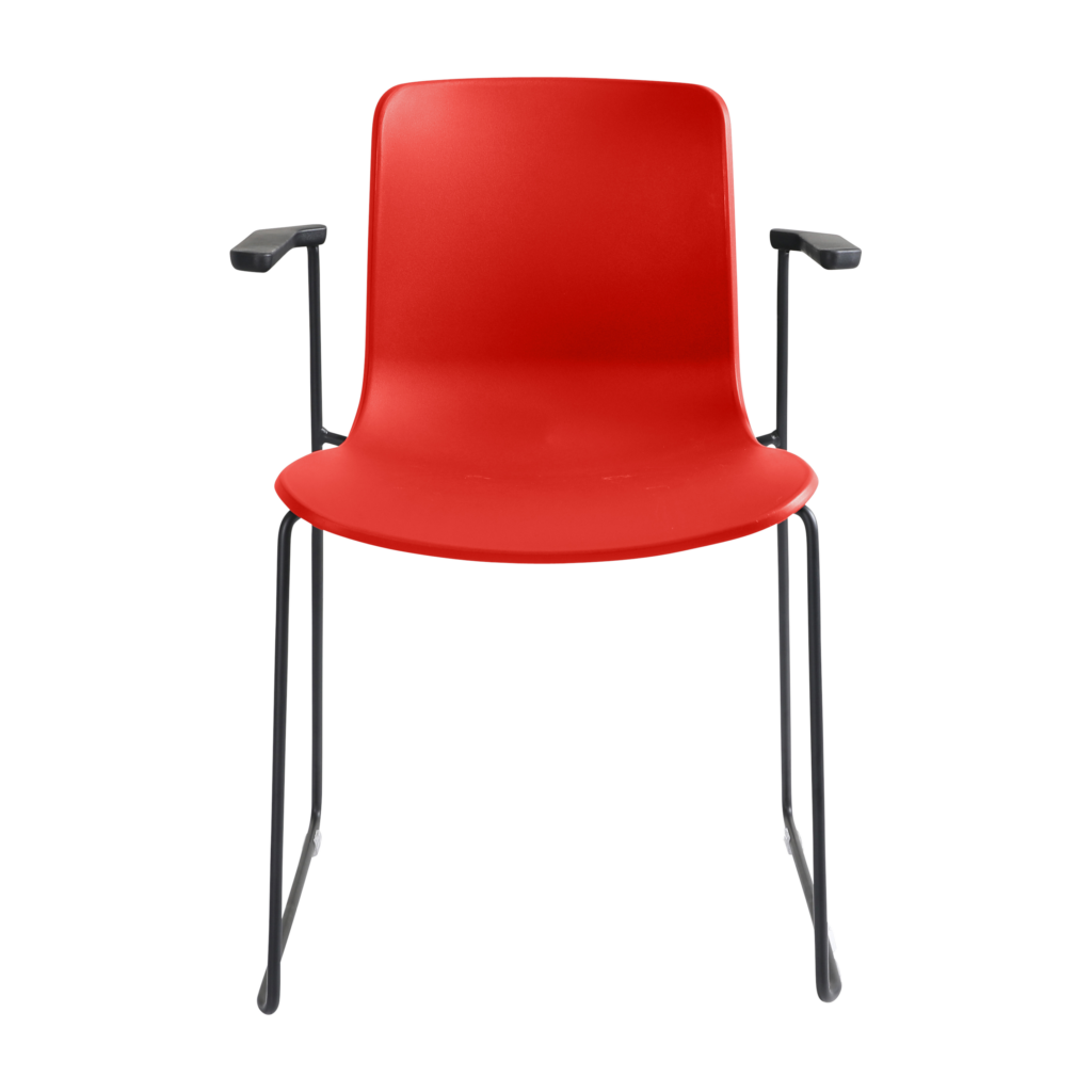 Acti Armchair (Red / Sled Base Arms) image