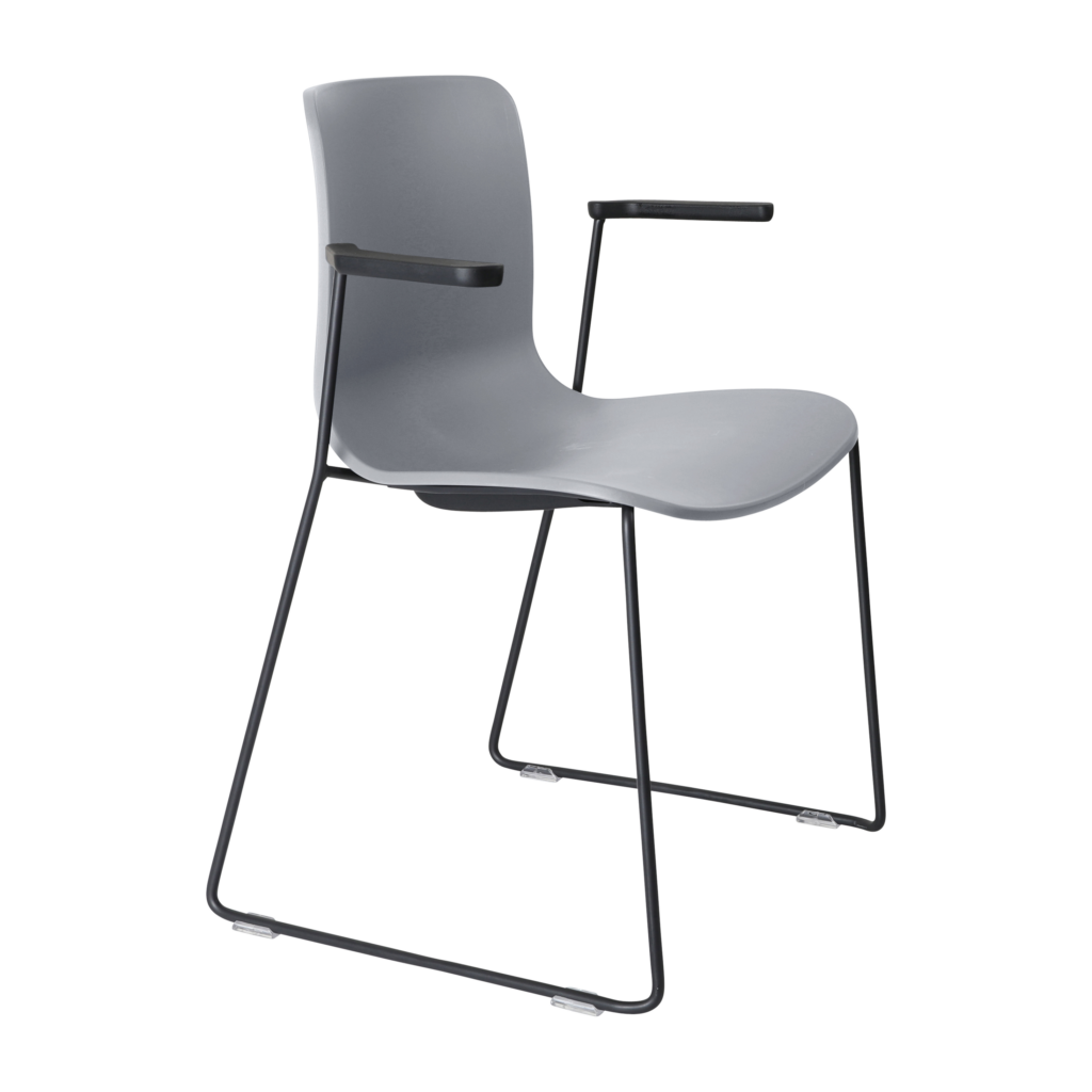 Acti Armchair (Light Grey / Sled Base Arms) image