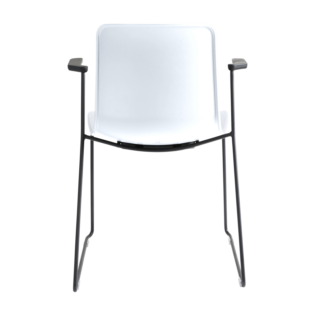 Acti Armchair (White / Sled Base Arms) image
