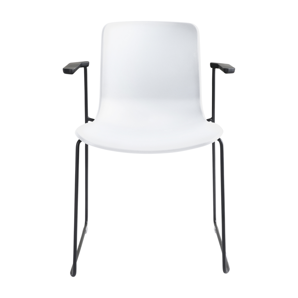 Acti Armchair (White / Sled Base Arms) image