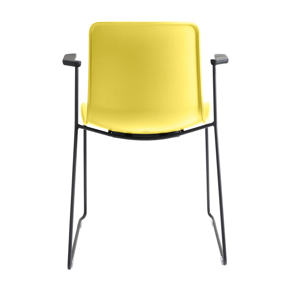 Acti Armchair (Yellow / Sled Base Arms) image