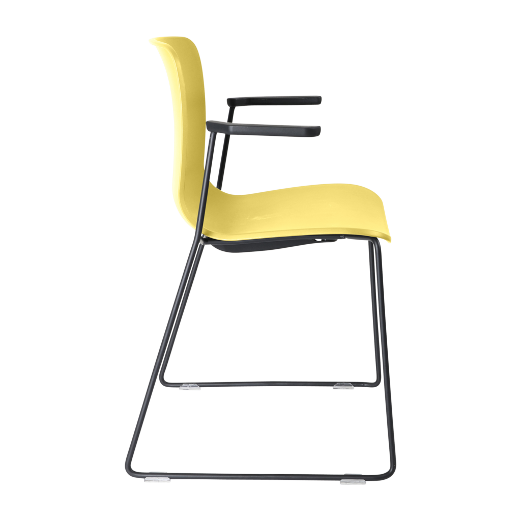 Acti Armchair (Yellow / Sled Base Arms) image