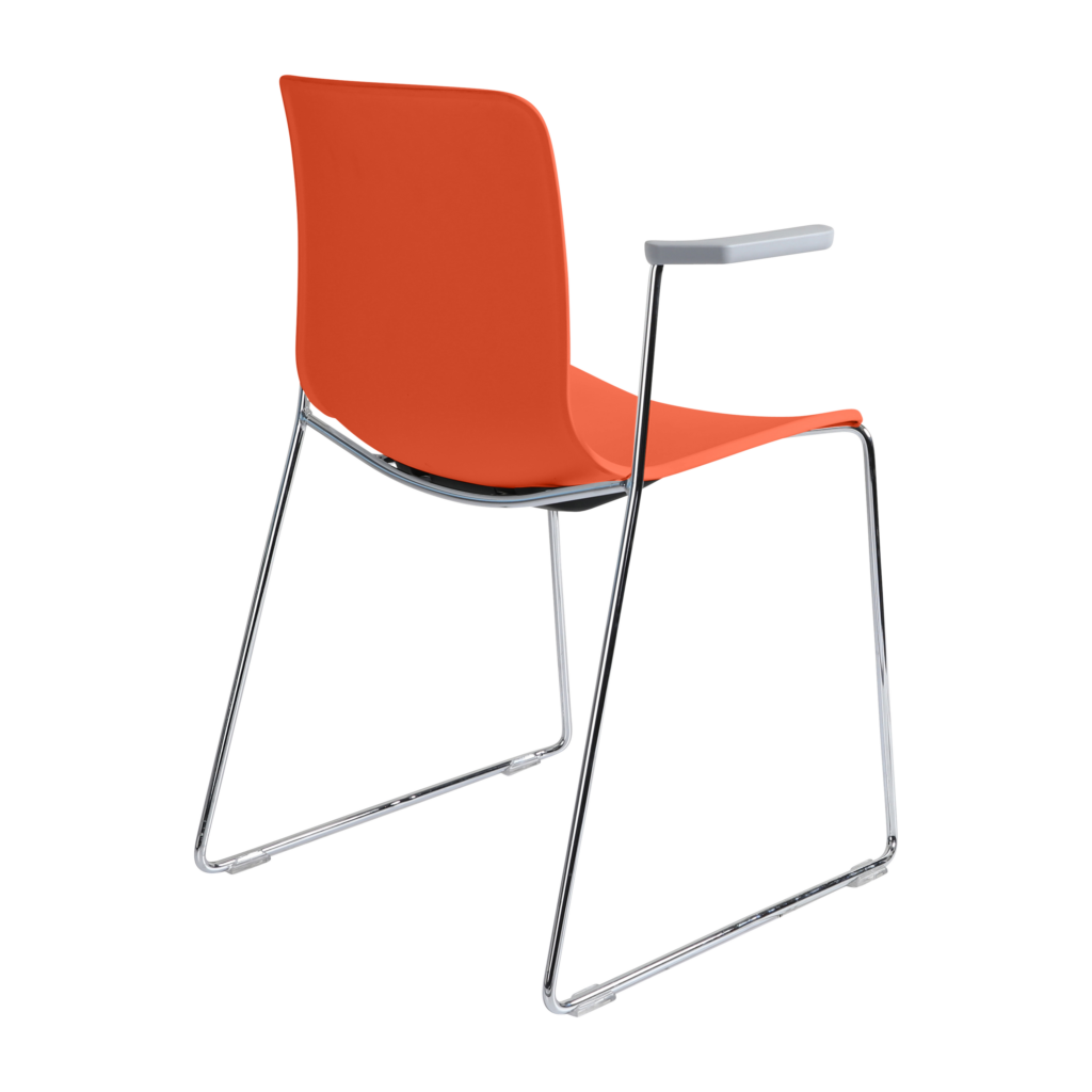 Acti Armchair (Orange / Sled Base Arms) image