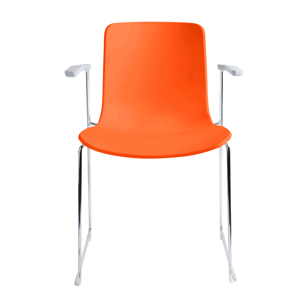 Acti Armchair (Orange / Sled Base Arms) image