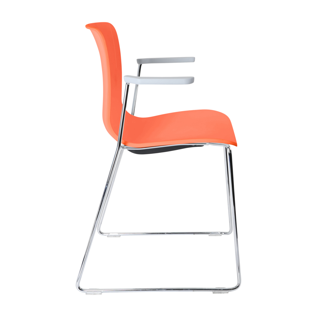 Acti Armchair (Orange / Sled Base Arms) image