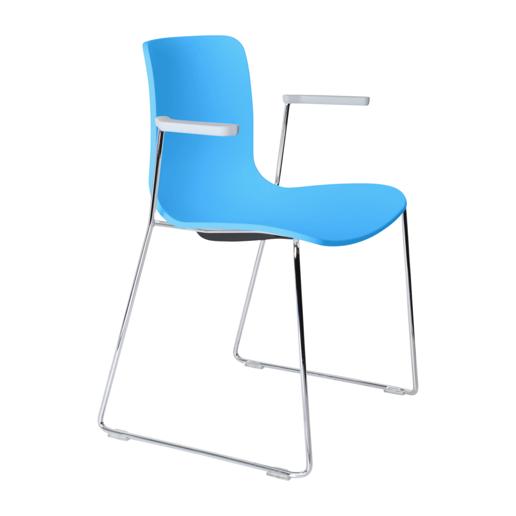 Acti Armchair (Ocean Blue / Sled Base Arms) image