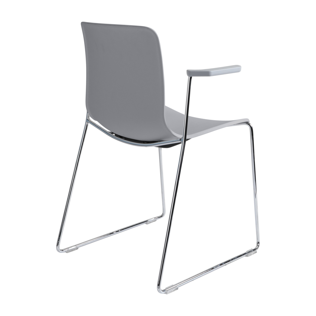 Acti Armchair (Light Grey / Sled Base Arms) image