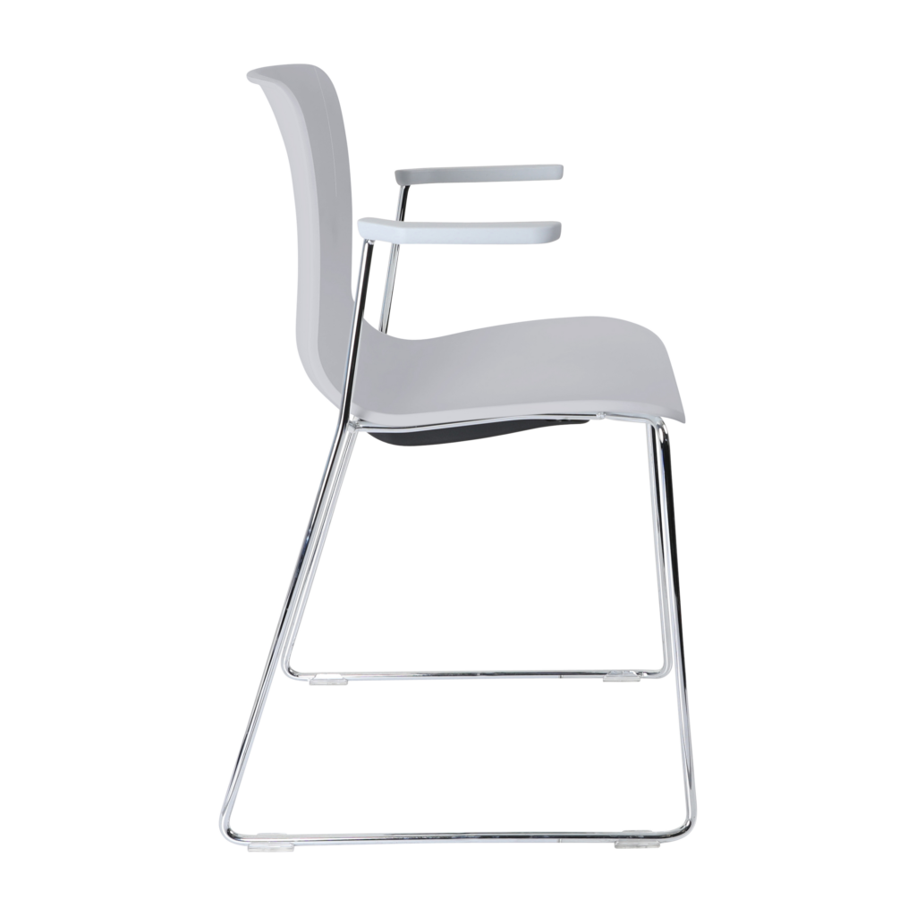 Acti Armchair (Light Grey / Sled Base Arms) image