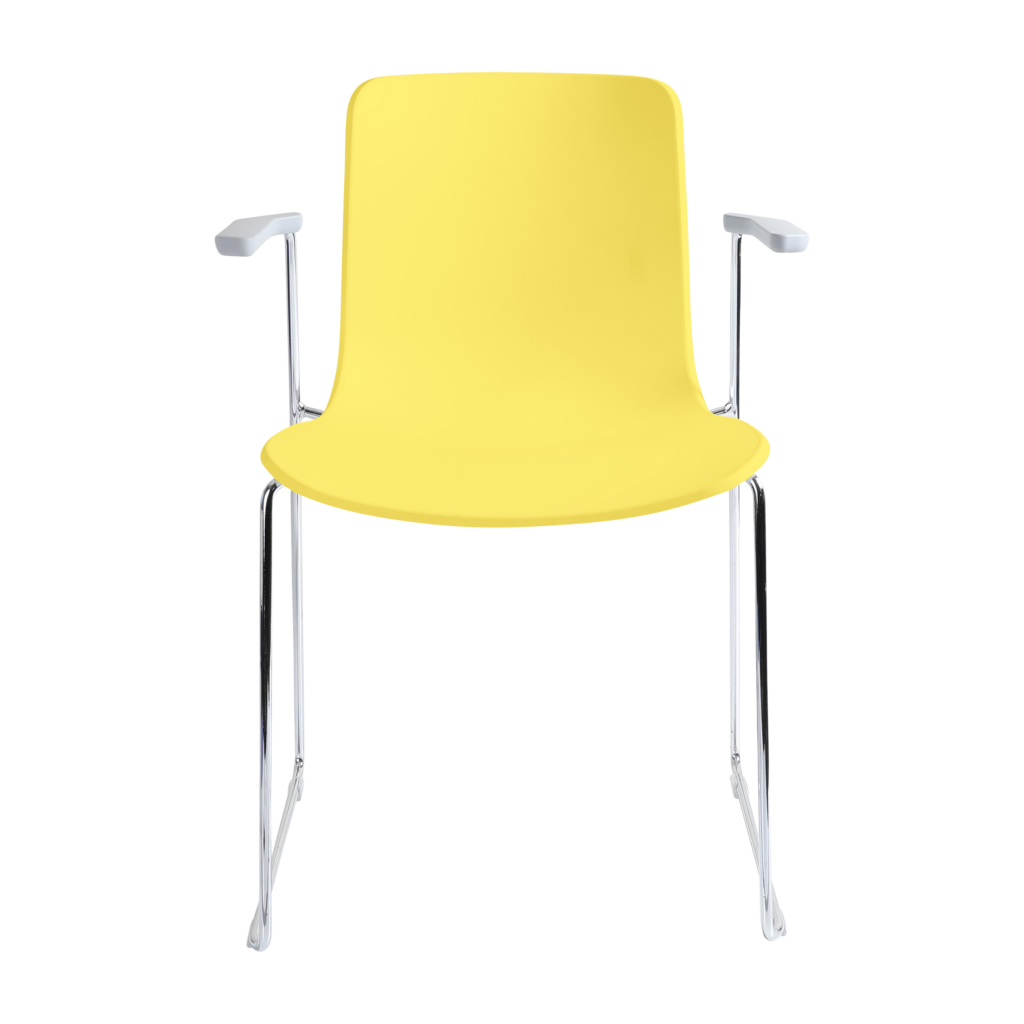 Acti Armchair (Yellow / Sled Base Arms) image