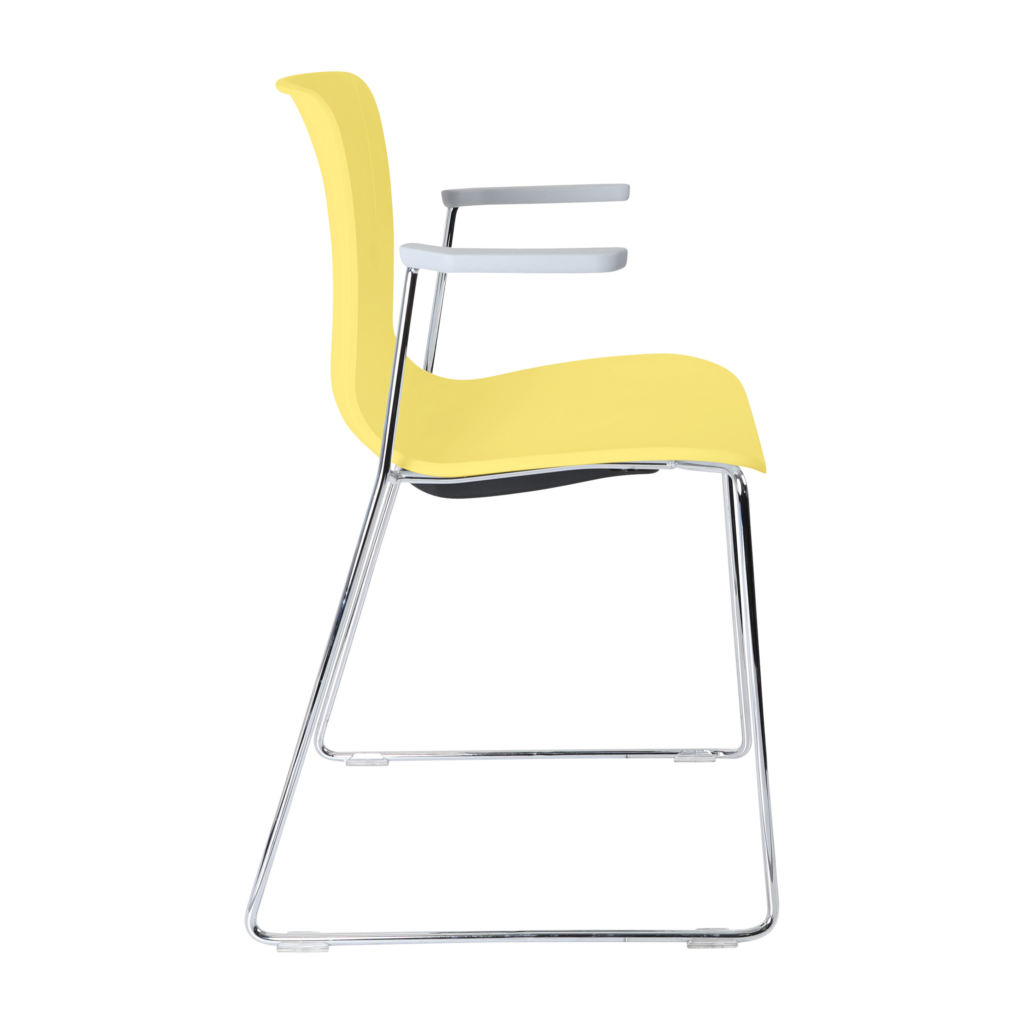 Acti Armchair (Yellow / Sled Base Arms) image