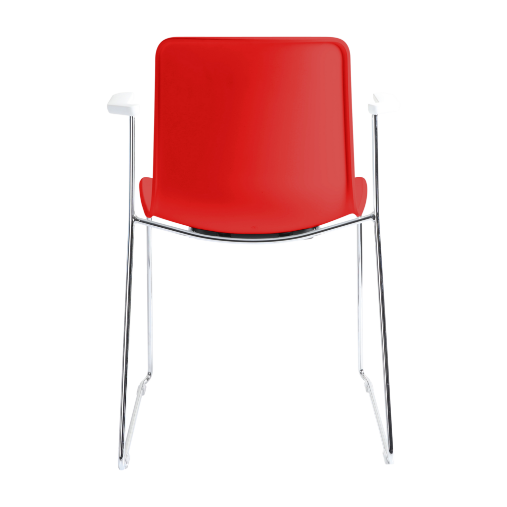 Acti Armchair (Red / Sled Base Arms) image
