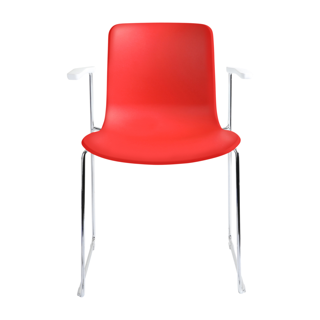 Acti Armchair (Red / Sled Base Arms) image