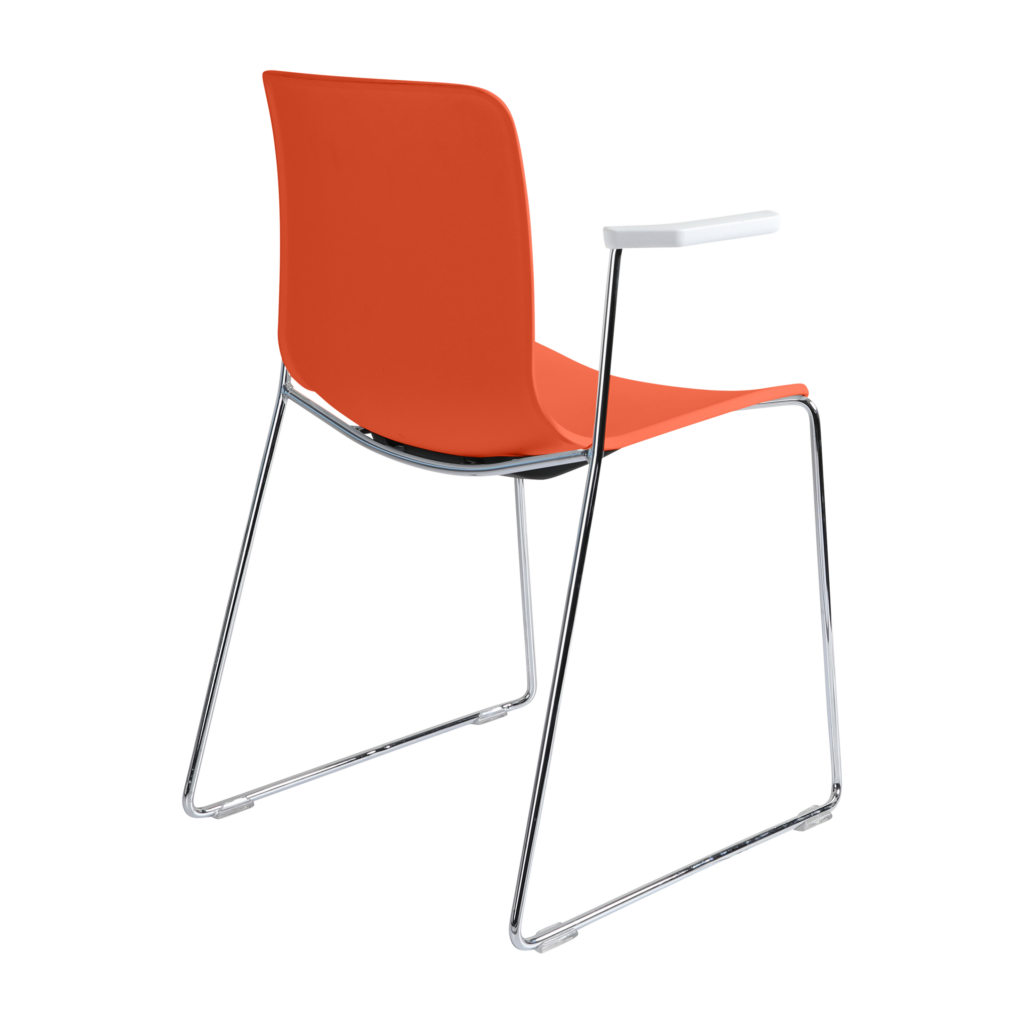 Acti Armchair (Orange / Sled Base Arms) image