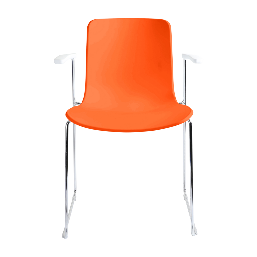 Acti Armchair (Orange / Sled Base Arms) image