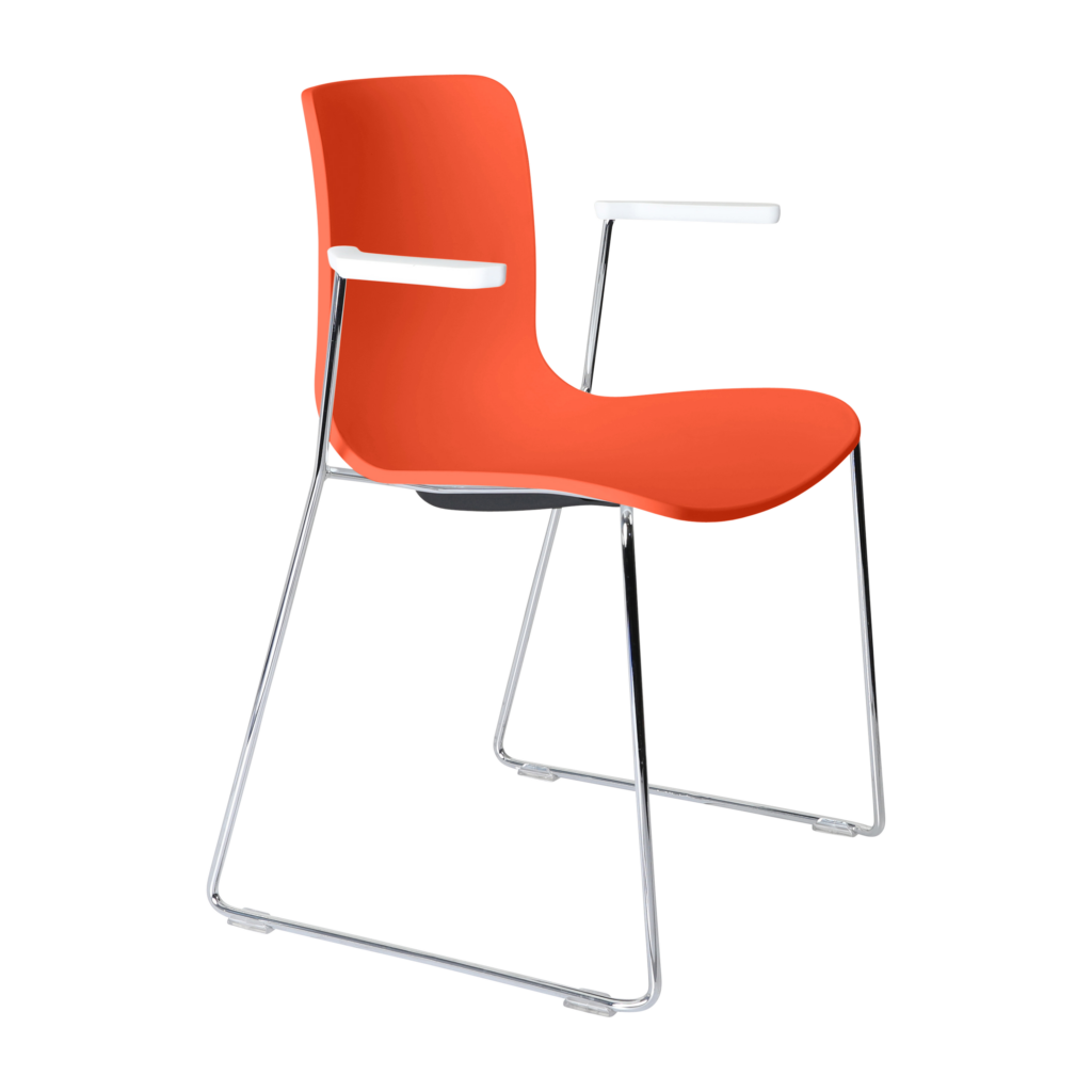Acti Armchair (Orange / Sled Base Arms) image
