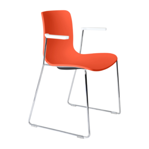 Acti Armchair (Orange / Sled Base Arms)