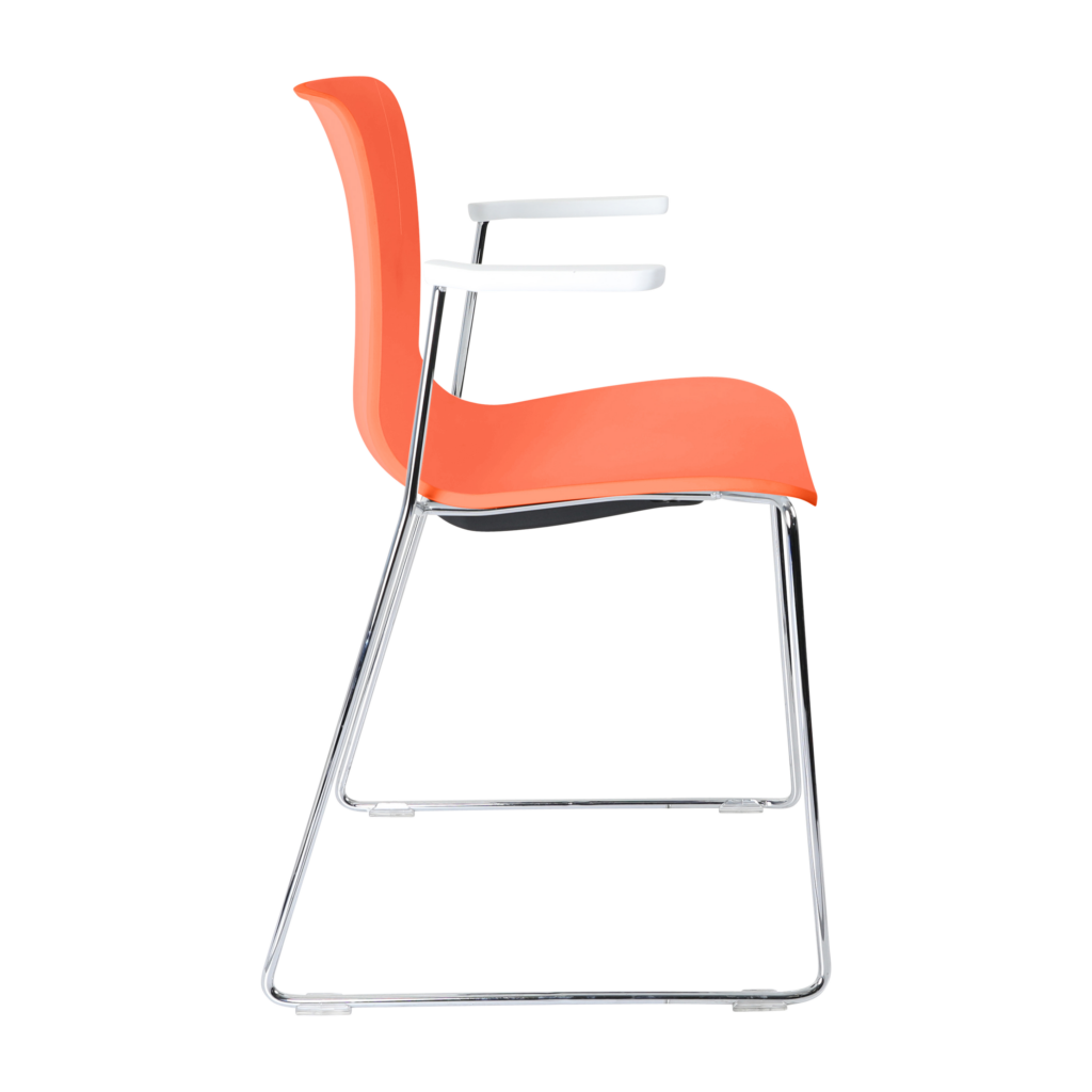 Acti Armchair (Orange / Sled Base Arms) image