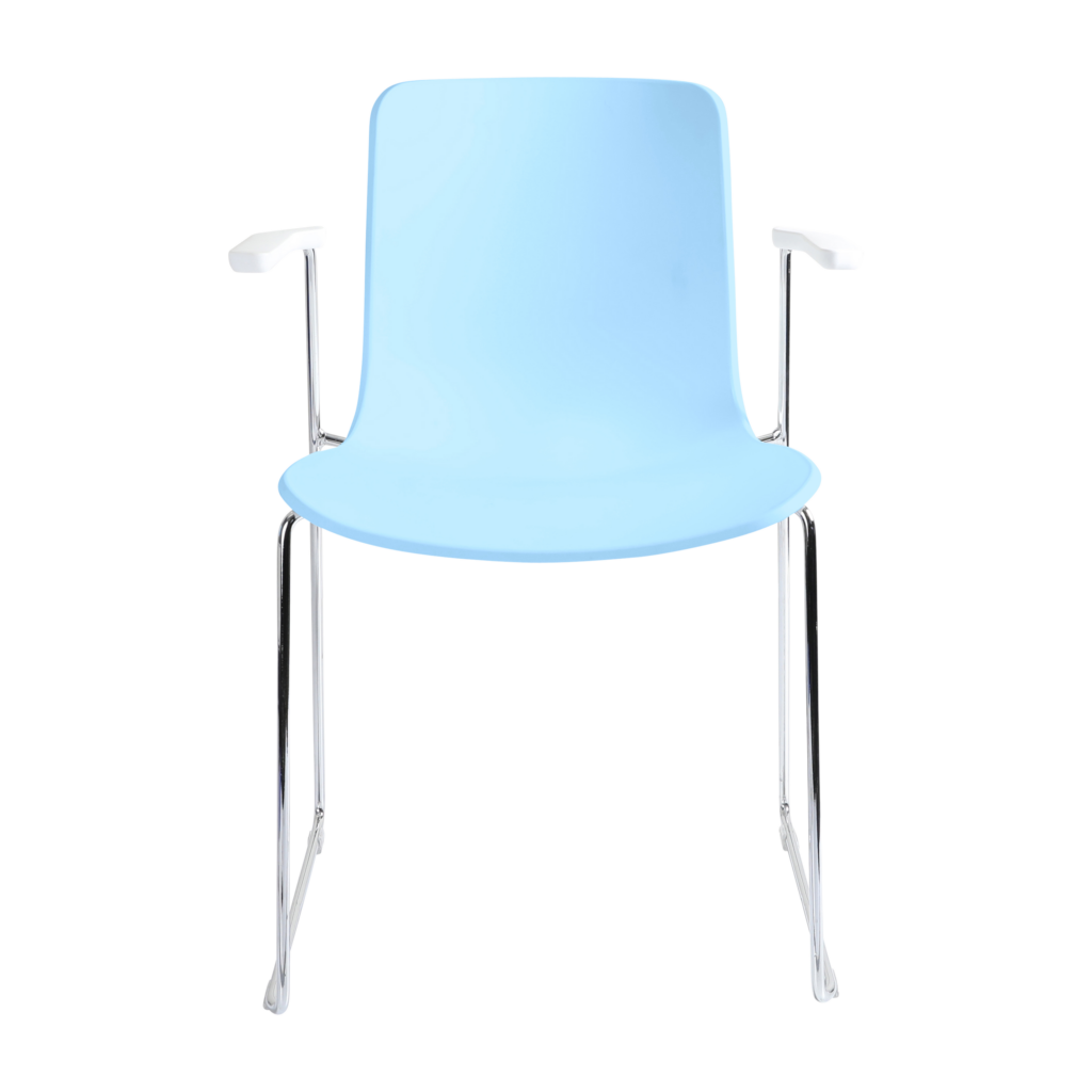 Acti Armchair (Pale Blue / Sled Base Arms) image
