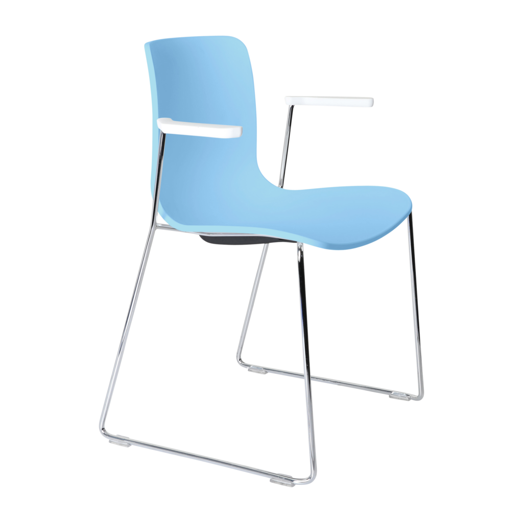 Acti Armchair (Pale Blue / Sled Base Arms) image