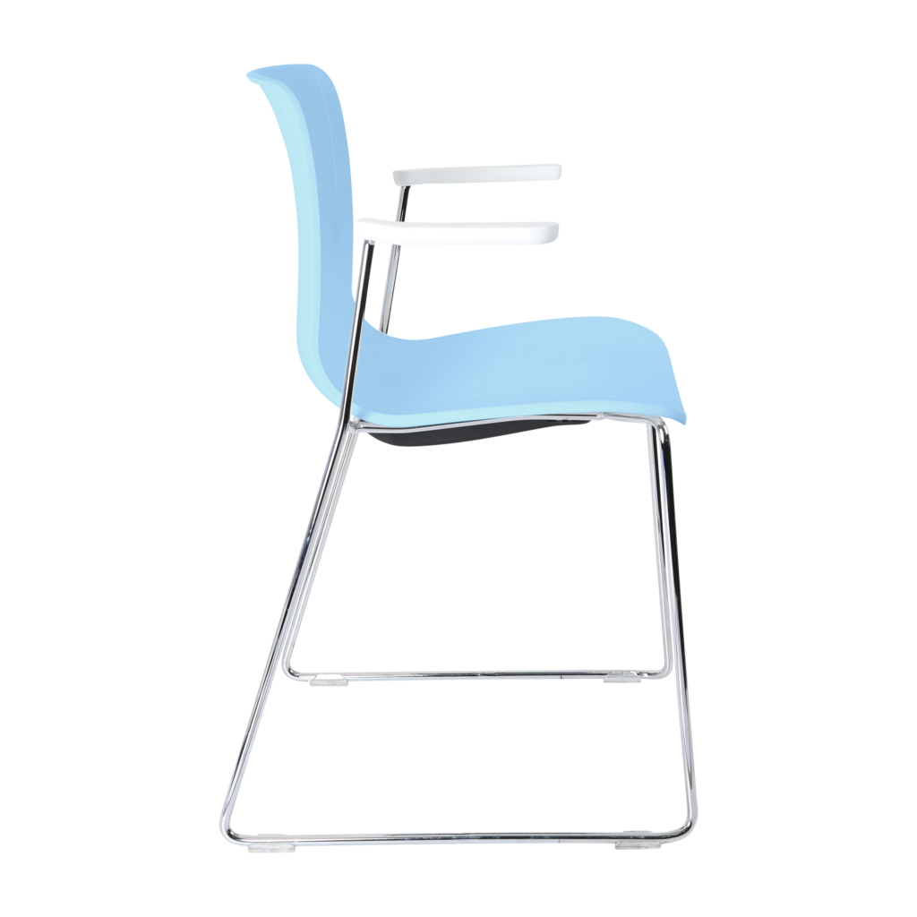 Acti Armchair (Pale Blue / Sled Base Arms) image