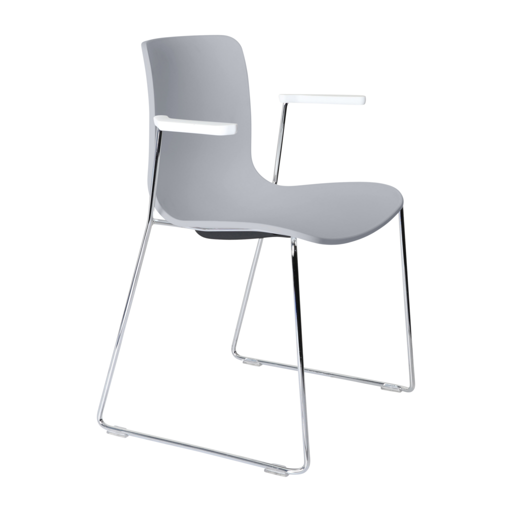 Acti Armchair (Light Grey / Sled Base Arms) image