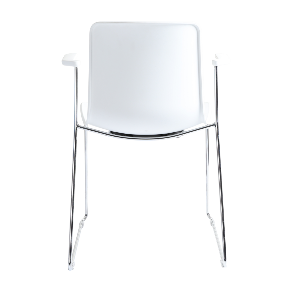 Acti Armchair (White / Sled Base Arms) image