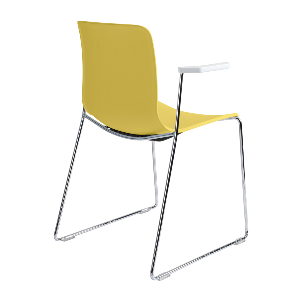 Acti Armchair (Yellow / Sled Base Arms) image