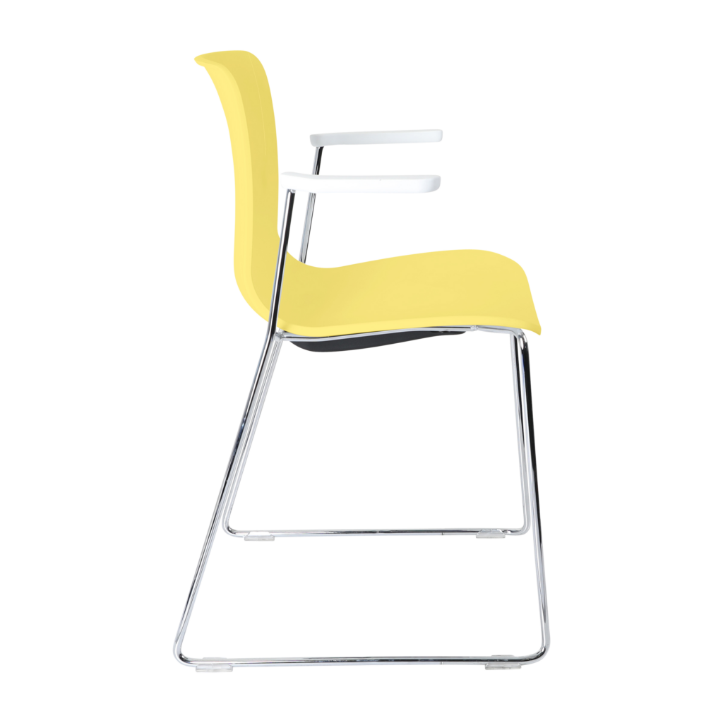 Acti Armchair (Yellow / Sled Base Arms) image