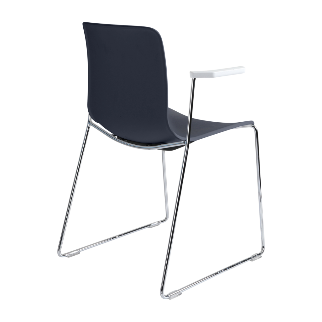 Acti Armchair (Navy Blue / Sled Base Arms) image