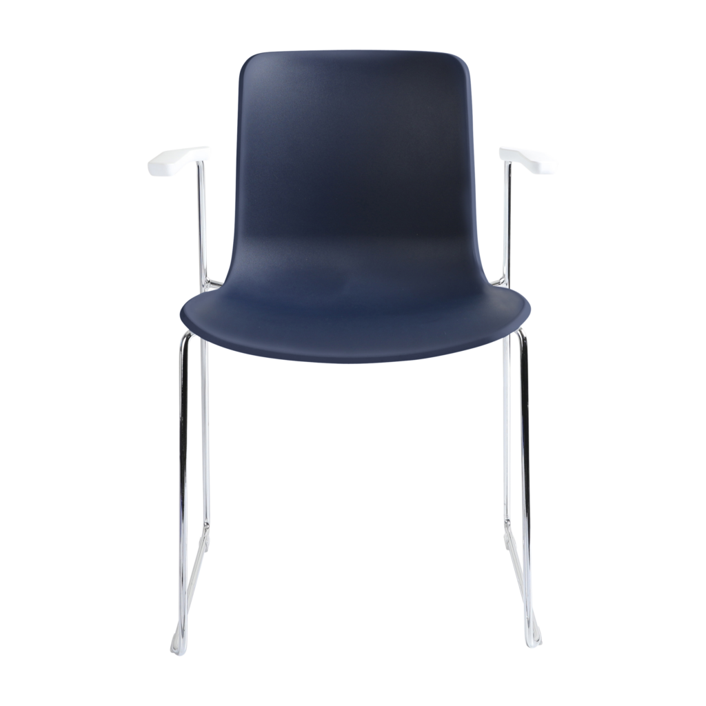 Acti Armchair (Navy Blue / Sled Base Arms) image