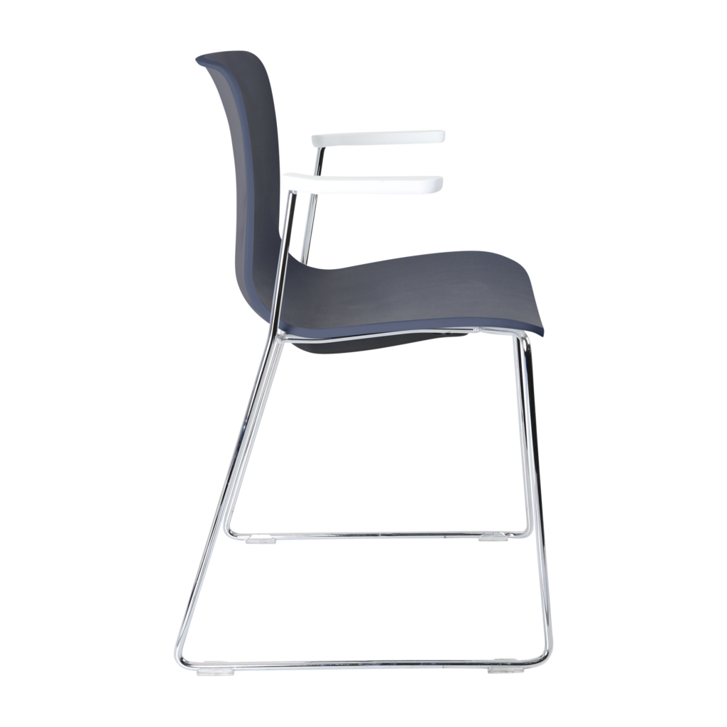 Acti Armchair (Navy Blue / Sled Base Arms) image