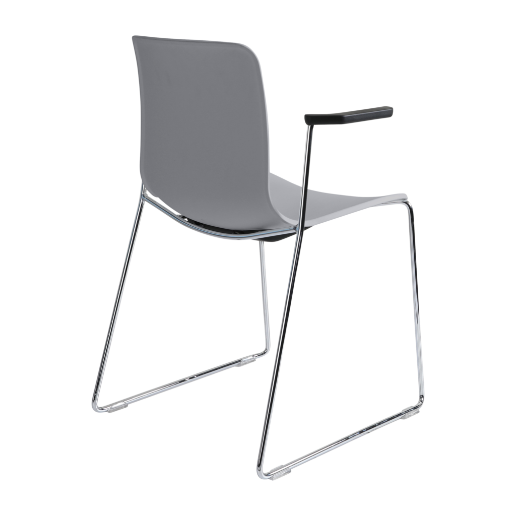 Acti Armchair (Light Grey / Sled Base Arms) image