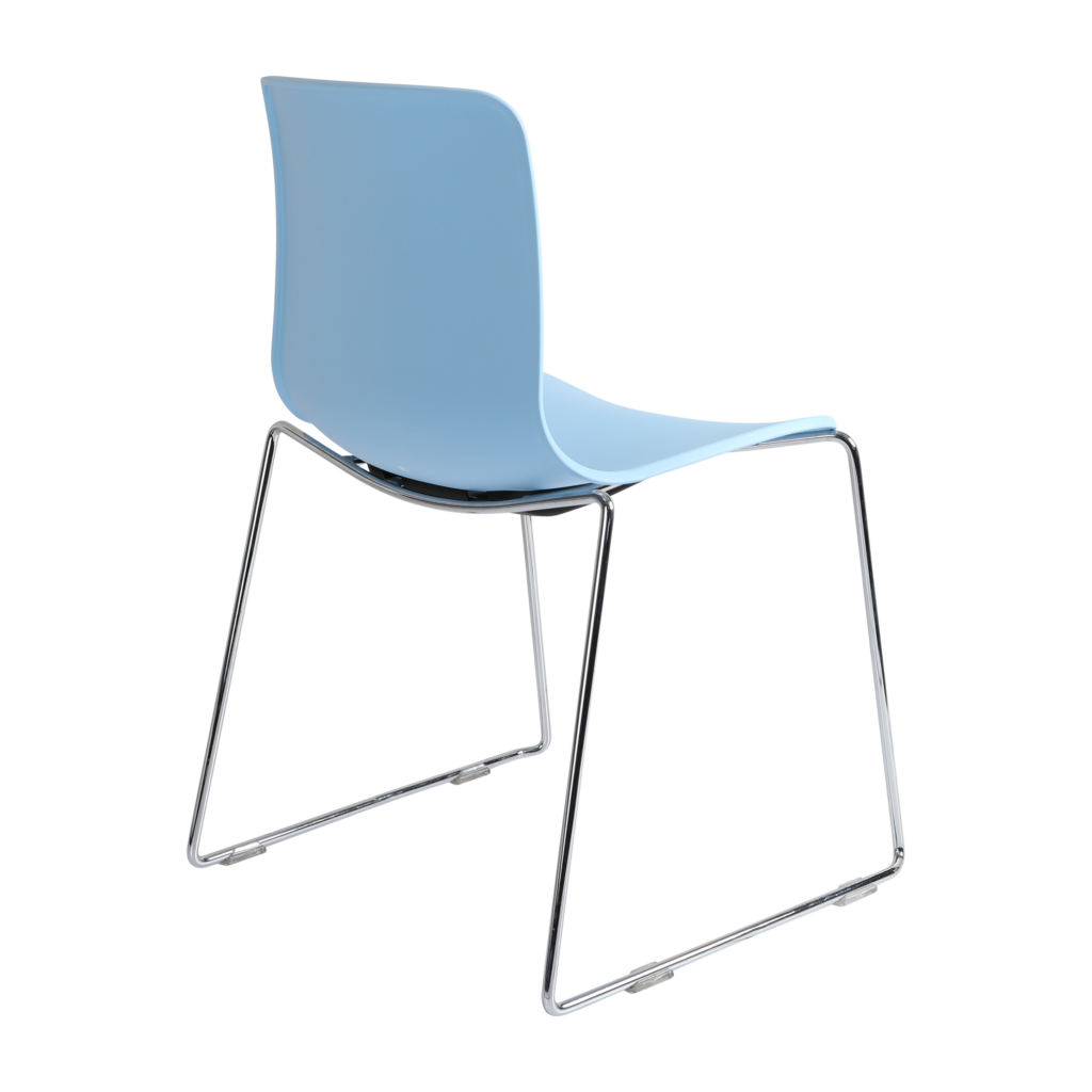 Acti Chair (Pale Blue / Sled Base Chrome) image