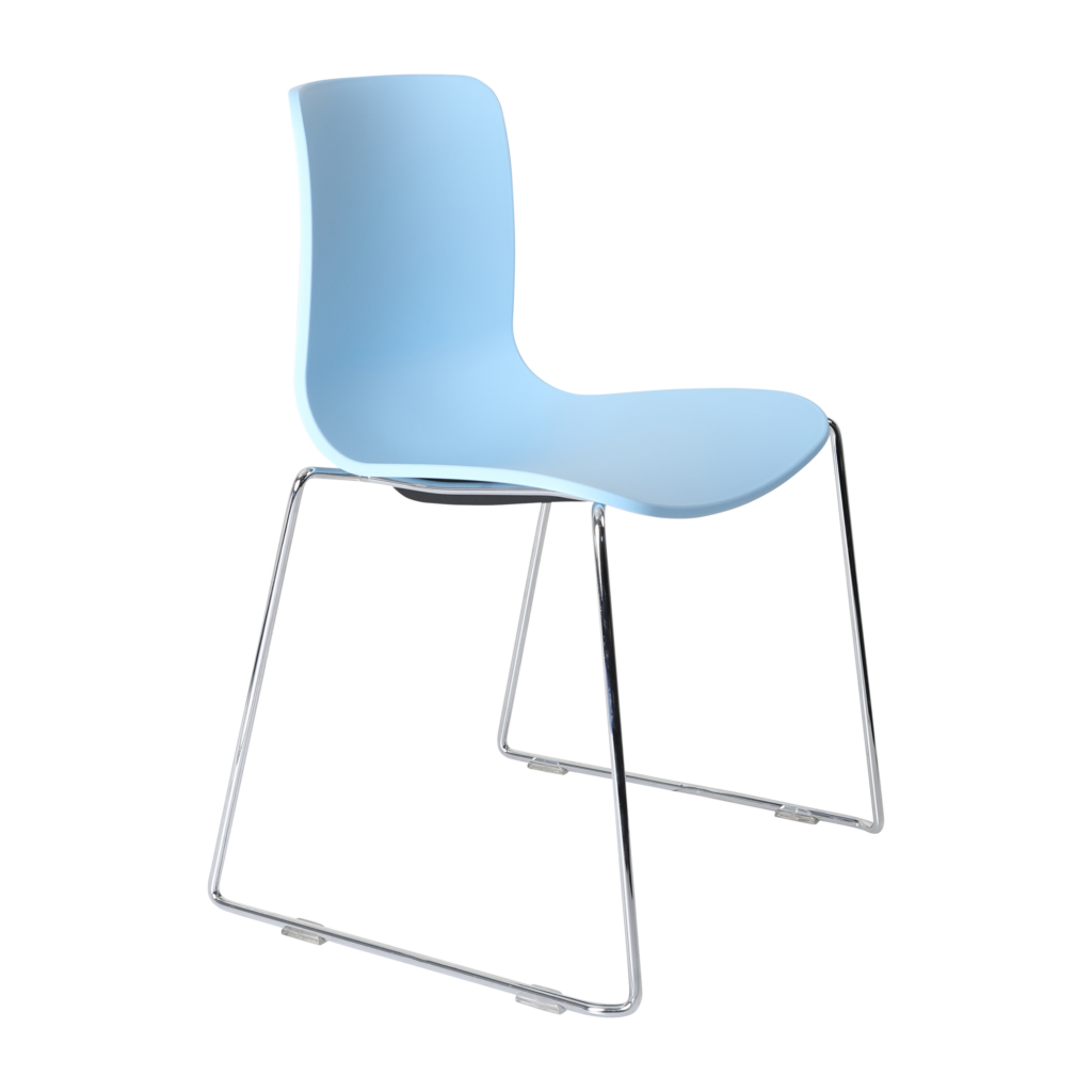 Acti Chair (Pale Blue / Sled Base Chrome) image
