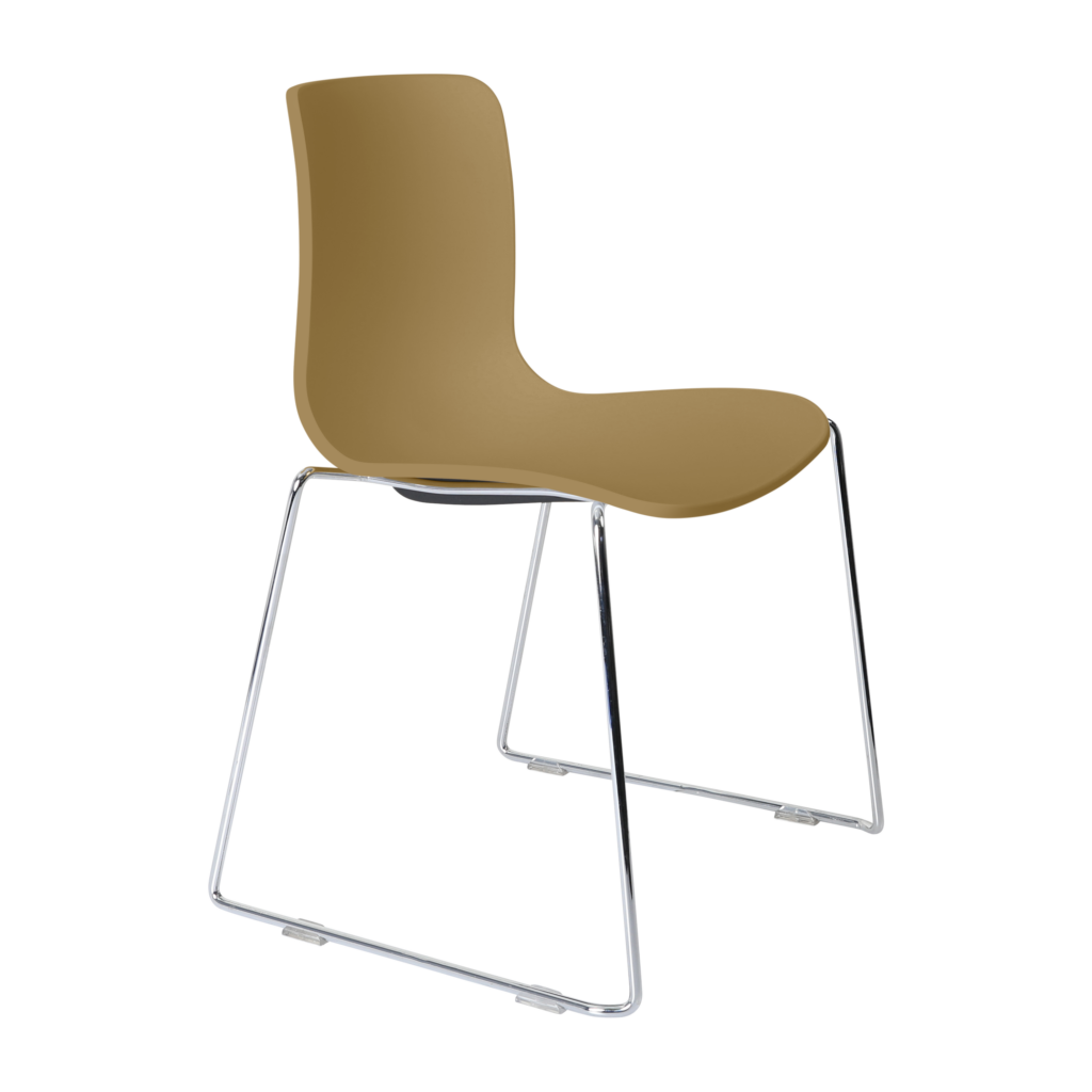 Acti Chair (Caramel / Sled Base Chrome) image