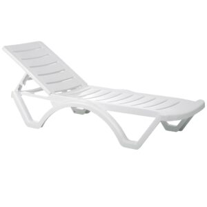 Aqua Sunlounger - White (1 Year Warranty)