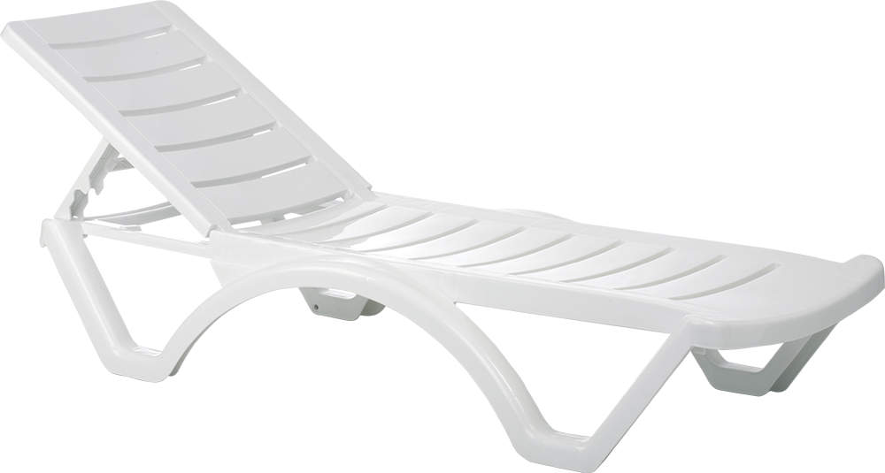 Aqua Sunlounger – White (1 Year Warranty) image