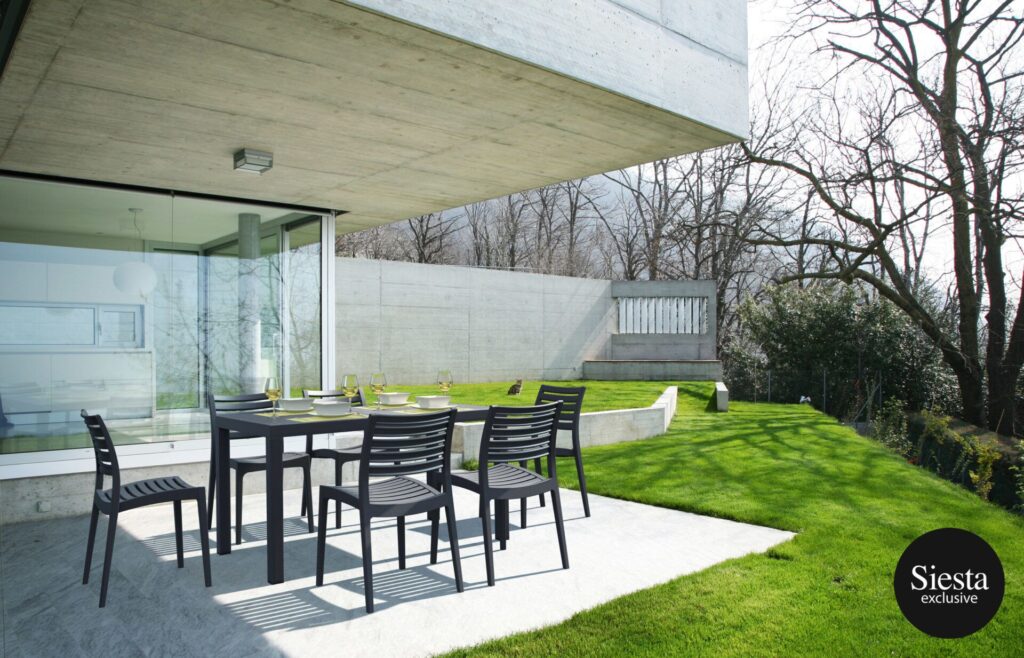 Ares 140 Table/Air XL Armchair 6 Seat Package – Black image