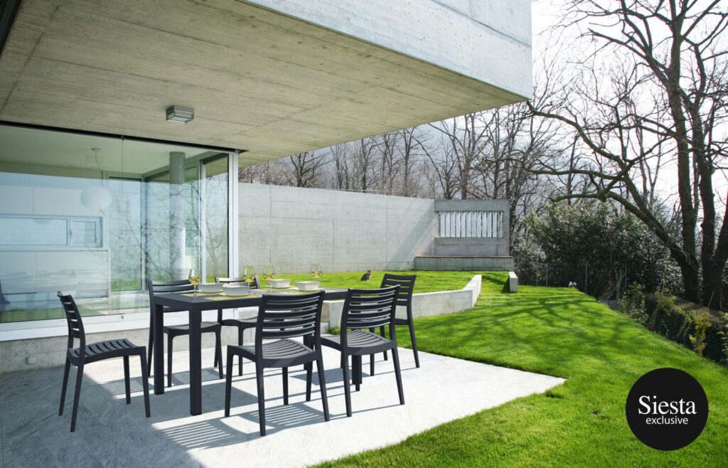 Ares 140 Table/Ares Chair 6 Seat Package – White image