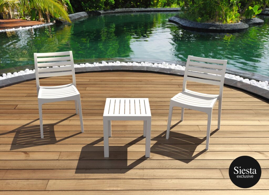 Ares Chair /Ocean Side Table 2 Seat Package – White image