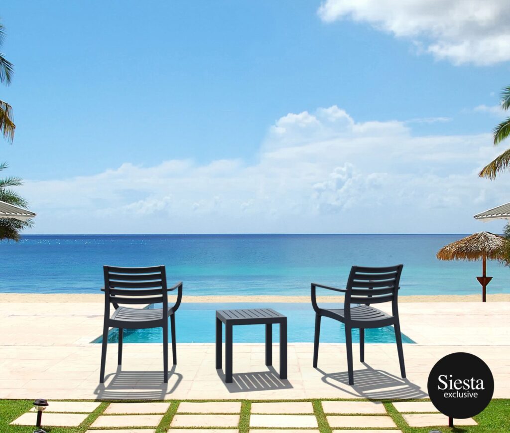Artemis Armchair/Ocean Side Table 2 Seat Package – White image