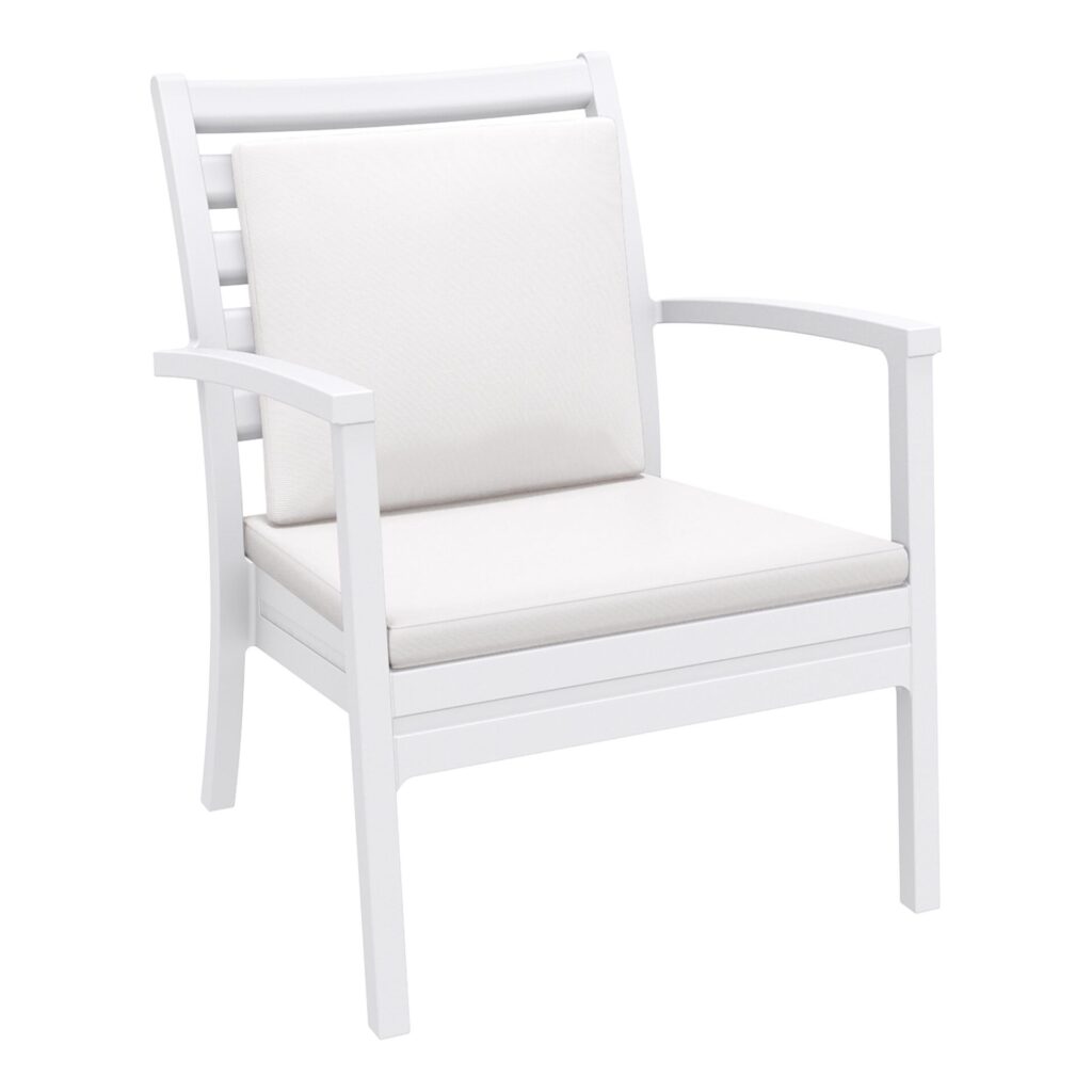 Artemis XL Armchair – Black with Beige Seat and Back Cushion image