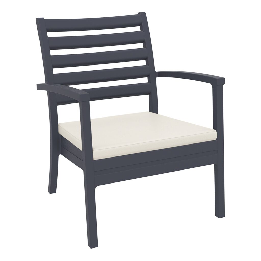 Artemis XL Armchair – Taupe with Beige Seat Cushion image