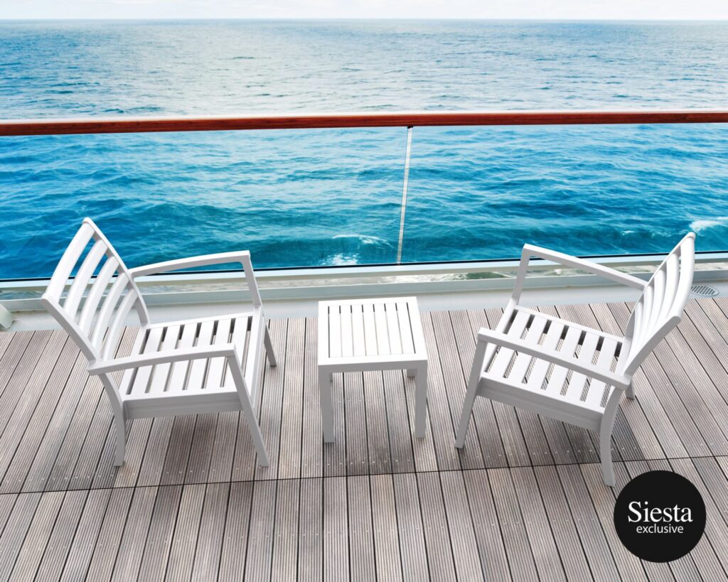 Artemis XL Lounge/Ocean Side Table 2 Seat Package – White image