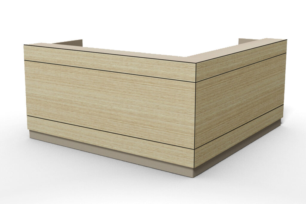 Axis Reception Desk – White image